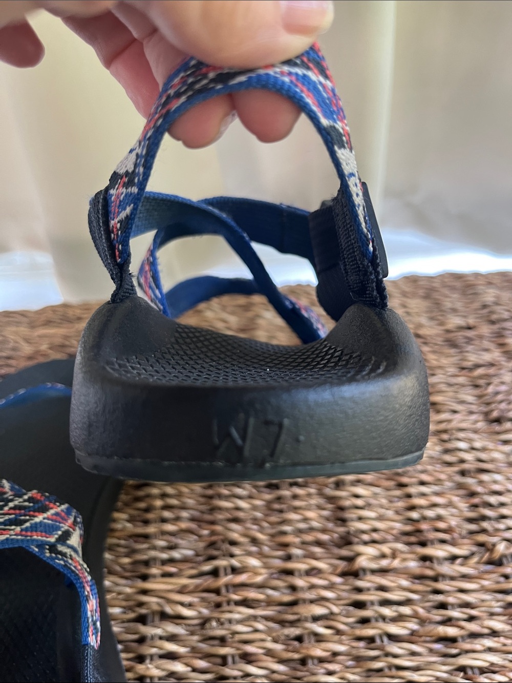 Women’s Chaco Z/Classic Navy Sandals with Multicolor Woven Straps - Picture 7 of 8